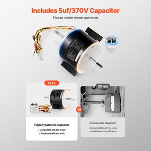 Motore di Ricambio per Ventilatore RV Genteq F48AF70A61 Dometic Brisk Air II 3315332.005 Compatibile con Parti del Condizionatore d'Aria Dometic - Product Image 5