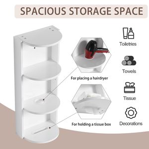 12\" Wall Mounted Bathroom Storage Rack <b>Float</b> Design with KD Packing for Shelves - Product Image 4