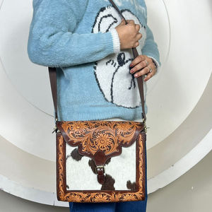 Nuevo Bolso de Mujer de Diseño de Lujo en Cuero Vacuno Hecho a Mano por Fabricantes, Bolso de Hombro Estilo Vintage de Alta Calidad para Mujer - Product Image 4