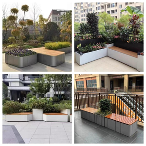 Macetas Altas de Metal para Plantas de Interior, Macetas Grandes para Jardín, Macetas Modernas para el Hogar, Macetas para Plantas de Exterior - Product Image 5