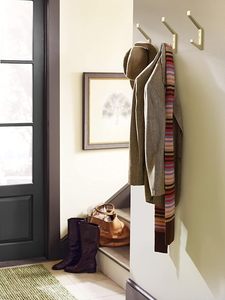 Porte-manteau mural doré avec vis et chevilles de fixation pour suspendre vêtements, chapeaux, serviettes, sacs, peignoirs, clés, entrée B - Product Image 6