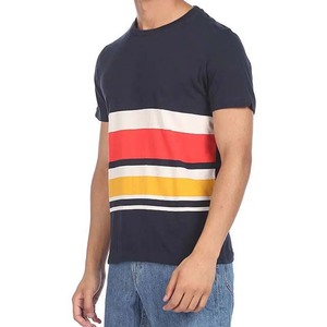 T-shirt pour homme personnalisé, coupe classique, vente en gros, imprimé par sublimation, blanc uni, 100% coton, séchage rapide, respirant, 220g - Product Image 3