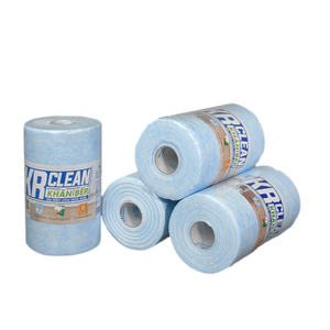 Supplier Wholesale <b>Kitchen</b> Wipes 200 Sheets Roll 20x20cm Absorbent Cleaning <b>Paper</b> Towels for Dinner Napkins OEM - Product Image 1