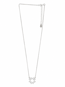 Collar con Colgante Geométrico de Plata de Ley 925 con Circonita Cúbica de Corte Baguette, Alto Pulido, Joyería para Mujer, Regalo para Fiestas - Product Image 5