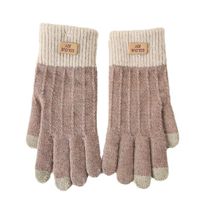 Unisex Winter Sports <b>Gloves</b> Waterproof Jacquard Design for Outdoor Skiing Driving Velvet Thickened Knitted Fashionable <b>Gloves</b> - Product Image 5