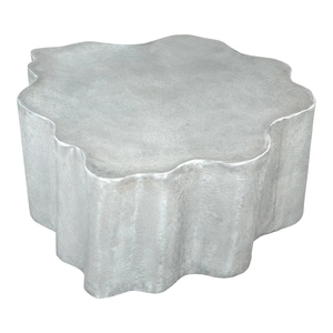 Mesa de Centro Redonda de Piedra Oscura con Base Metálica Geométrica, Mueble Moderno para Sala de Estar, Tamaño Personalizable, Duradero y Fácil de Limpiar - Product Image 3