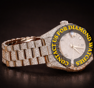 นาฬิกาแฟชั่นดีไซน์เนอร์สำหรับทุกเพศ สายควอตซ์ 25 ซม. ประดับเพชรโมอิสซาไนต์ระยิบระยับระดับพรีเมียม ตัวเรือนโรสโกลด์สุดหรู เหมาะสำหรับงานปาร์ตี้ - Product Image 3