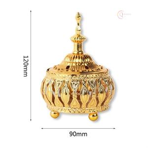 Brûleur d'encens traditionnel du Moyen-Orient pour copeaux d'oud, aromathérapie domestique et usage spirituel - Product Image 1