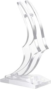 Clear Acrylic Single Long Stem Rose <b>Flower</b> <b>Display</b> Stand Holder Base Vases Block for Rose Customized Acrylic Rose Stand For Gift - Product Image 3
