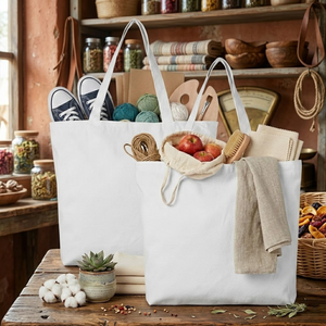 Custom Cotton Canvas Beach Tote Bag | Eco Friendly Reusable Shopping Carry Bag Durable Standard Size Export Ready OEM Supply Bag - Product Image 4