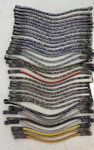 Annabelle Equestrian Leather browband tack <b>headband</b> manufacturer Brow Bands for Horse bridle Customize size Wholesale browbands - Product Image 2