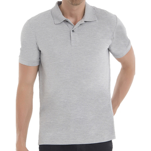 Chemises polo en tricot à col ajusté, disponibles en tailles personnalisées, avec t-shirt polo en coton assorti, qualité OEM. - Product Image 5
