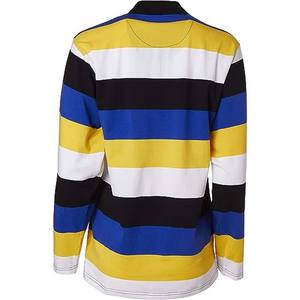 Camiseta de Rugby de Manga Larga para Hombre, 100% Algodón, con Logotipo Personalizado Estampado en la Parte Delantera, Estilo Oversize - Product Image 5