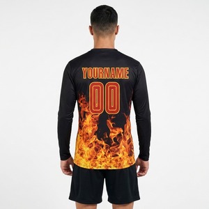 Maillot de football personnalisé sublimé 100% coton/polyester, respirant, séchage rapide, antibactérien, unisexe, pour équipe - Product Image 5