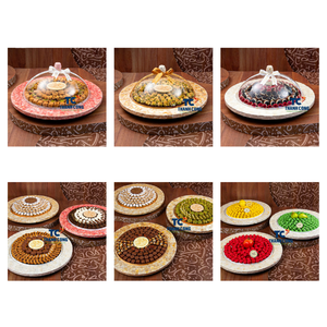 Vente en gros de plateau en nacre pour le Ramadan Eid pour l'affichage de desserts élégants Cadeaux attentionnés pour une célébration écologique - Product Image 2