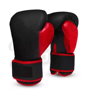 Gants de boxe durables pour l'entraînement MMA et Muay Thai, conception personnalisée, prix d'usine OEM, gants de boxe en PU écologiques, personnalisation de la marque - Product Image 1