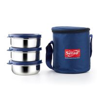 Boîte à lunch moderne et élégante en plastique, 3 compartiments, hermétique, compatible micro-ondes, anti-fuite, matériau de qualité alimentaire, facile à nettoyer