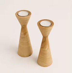 Portavelas de Madera, Adorno Decorativo de Lujo para la Decoración Interior del Hogar Moderno - Product Image 2