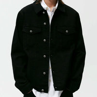 Veste en jean coupe ajustée moderne style camionneur pour jeunes et adolescents, coupe oversize, streetwear aux lavages vifs, fournisseur
