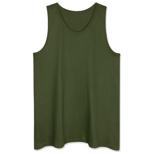 Vêtements de sport pour hommes, débardeur en tricot 100% coton, séchage rapide, respirant, coupe confortable, style streetwear, service OEM à prix avantageux - Product Image 1