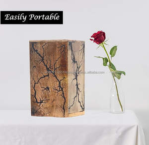 Urna de Madera de Mango Estilo Americano Personalizada para Cenizas de Adultos con Hermoso Diseño Grabado - Urnas de Cremación al por Mayor - Product Image 4