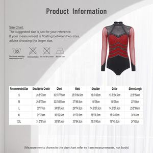 Traje de Gimnasia para Mujer, Mono para Danza, Patinaje sobre Hielo, Espectáculos, Actuaciones en Escenario, Ropa de Entrenamiento de Danza - Product Image 6