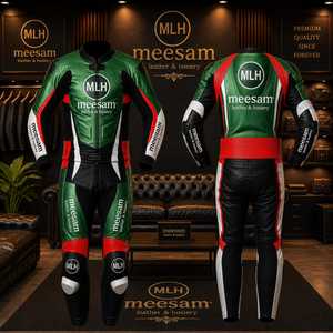 Combinaisons de course en cuir pour moto, combinaisons en cuir grainé épais fabriquées au Pakistan, combinaisons de course en cuir de vachette de qualité supérieure, qualité supérieure Kangaroo. - Product Image 2