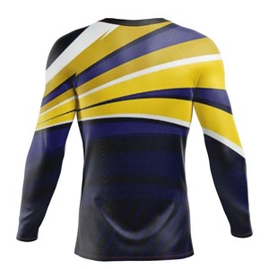 Wholesale Breathable Quick Dry Anti-Bacterial Men Rash Guard Full Sleeve Custom Logo Training <b>Grappling</b> Swimming Rash Guards - Product Image 2