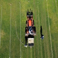 Tubería de Drenaje de Fibra de Vidrio con Acción Capilar para Campos de Golf y Césped Deportivo, Tubería de Drenaje Tratada Térmicamente con Malla de Acero Inoxidable