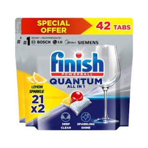 Tablettes lave-vaisselle Finish Quantum Lemon 21 unités – Détergent tout-en-un pour lave-vaisselle – Vente en gros - Product Image 2