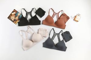Conjunto de lencería sexy para mujer, sujetador íntimo, bragas tipo boyshort, copa completa con aros, ropa interior de poliamida, estilo francés, encaje floral en la cintura - Product Image 2