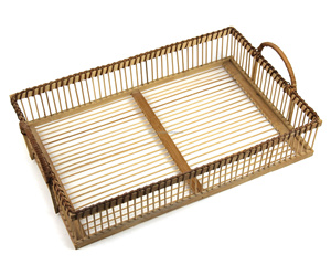 ถาดไม้ไผ่ขนาดกะทัดรัดและสะดวกสบายสำหรับจัดเก็บสิ่งของในครัวเรือน - Product Image 3