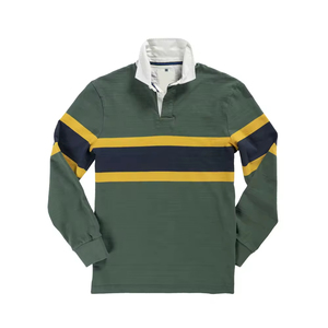 Polo homme à manches longues rayé Crazy Maker 2026 – Vente en gros – Personnalisable pour le golf, le football et le rugby – Tissu épais - Product Image 1
