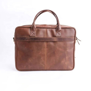 New Arrival Design <b>Laptop</b> Genuine Leather Unisex Soft Leather Large Zipper Computer Bag Fashion Business <b>Laptop</b> <b>Backpack</b> - Product Image 1