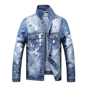 Custom <b>Men</b> Denim <b>Jacket</b> Premium Washed Cotton Denim Trucker <b>Jacket</b> Casual Fashion Streetwear <b>Jacket</b> - Product Image 1