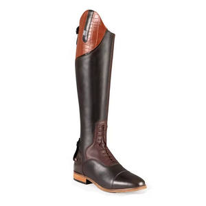 Botas de equitación de cuero de alta calidad para hombre, botas ecuestres altas para entrenamiento y práctica de equitación. - Product Image 1