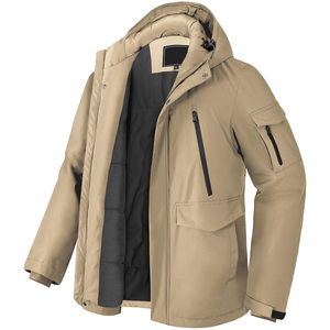 Chaqueta acolchada personalizada para hombre con paneles térmicos aislantes, tela resistente al viento y soporte completo de fábrica OEM/ODM - Product Image 1