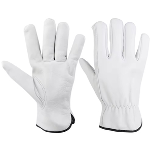 Gants de travail en cuir de vachette de qualité supérieure, gants de protection pour les mains, gants de sécurité industrielle, gants de conduite robustes - Product Image 2