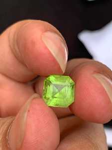Pierre précieuse péridot naturelle, taille coussin, 20 carats, pour la fabrication de bijoux, certifiée par un tiers, fournisseur de bijoux ZUBEDA GEMS disponible - Product Image 5
