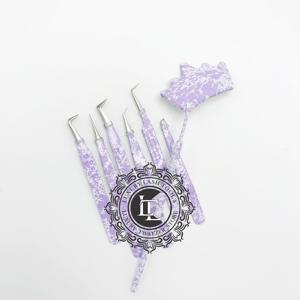 Nouvelle arrivée Pince à cils en acier inoxydable miroir de qualité supérieure Revêtement en poudre personnalisé Pointe pointue durable et durable - Product Image 1