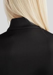 Chaqueta de equitación para mujer, corte ajustado, con cremallera, abrigo para jinete, elástica, transpirable, ropa deportiva para exteriores, color negro - Product Image 5