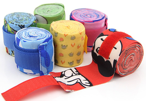 Factory Direct Custom Boxing Hand Wrap Kick Boxing Wraps Bandage Men Taekwondo Muay Thai Wrap Cotton Breathable Elastic - Product Image 2