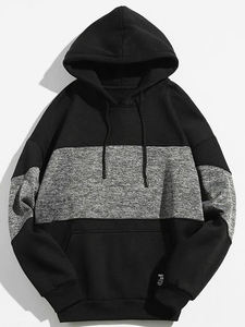 Sweat-shirt à capuche personnalisé pour homme en coton French Terry, pull décontracté avec poche, vêtement d'automne - Product Image 5
