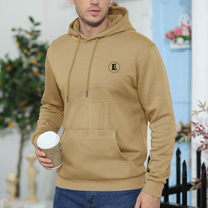 New Arrival Solid Color <b>Men</b> Hoodies 100% Cotton Winter Durable Material Breathable High Quality - Product Image 2