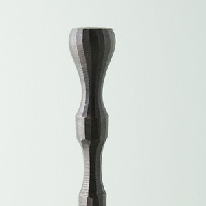 Porte-bougie conique moderne en fer forgé, noir, style rustique, pour décoration intérieure et centre de table de mariage - Product Image 1