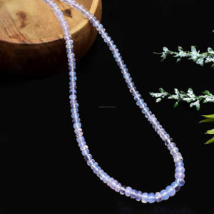 Cuentas sueltas de piedras preciosas naturales con forma de rondelle suave de escorolita natural, cuentas de piedras preciosas de hebra de 16 pulgadas, uso de joyería de piedra - Product Image 3