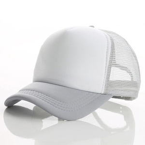 Wholesale Custom Patch Logo 5-Panel Mesh Baseball Cap Classic <b>Plain</b> Terry Truckers Hat for Men Gorras Mens Cotton Trucker - Product Image 6