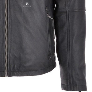 Vintage Genuine Leather <b>Motorcycle</b> <b>Jacket</b> <b>Men</b> Classic Biker Casual Winter Outerwear Streetwear OEM Manufacturer 2026 - Product Image 5