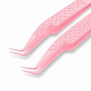 Morje Surgical Pink Stainless Steel 10mm <b>Eyelash</b> Tweezers with Smooth Tip Precision Tool for Lash <b>Application</b> - Product Image 2