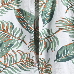 Camisa de Verano para Hombre, de Poliéster Antiarrugas, con Estampado Étnico, Blusa de Manga Corta para Playa, Estilo Casual Holgado, Camisa Hawaiana con Estampado Floral, Estilo Hip Hop - Product Image 2